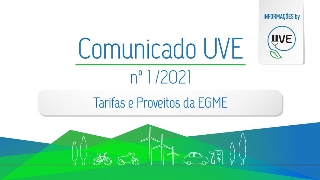 Comunicado nº 1/2021 | Tarifas e Proveitos da EGME