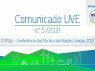 Comunicado UVE – COP26 – Conferência das Partes das Nações Unidas 2021